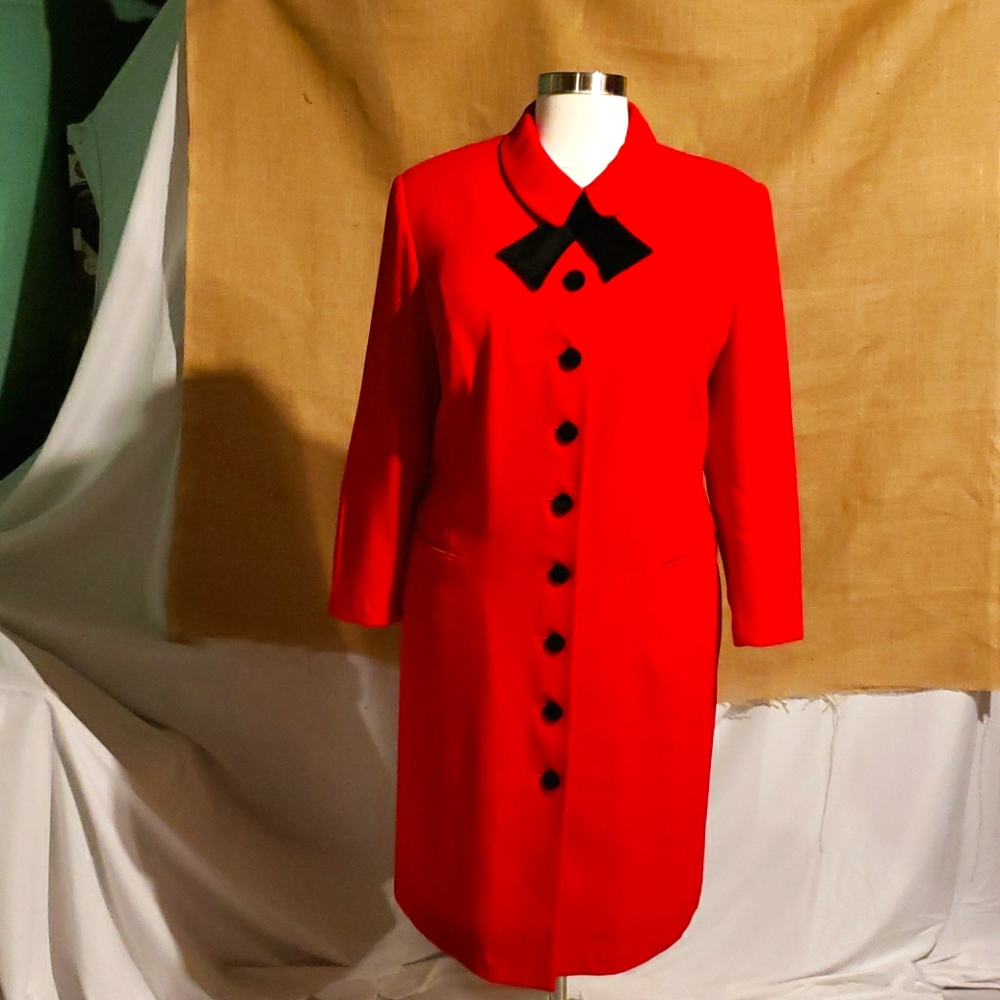 (MD)  Kasper Coat Dress